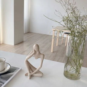 Estatueta Decorativa Minimalista modelo O Pensador - Estatueta Decorativa Minimalista modelo O Pensador