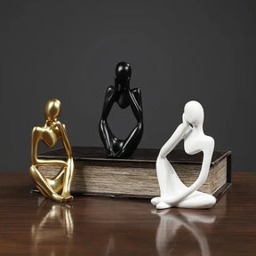 Estatueta Decorativa Minimalista modelo O Pensador - Estatueta Decorativa Minimalista modelo O Pensador