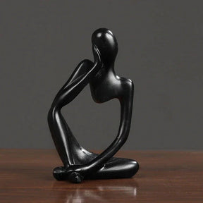 Estatueta Decorativa Minimalista modelo O Pensador - Preto 1 - Estatueta Decorativa Minimalista modelo O Pensador