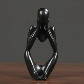 Estatueta Decorativa Minimalista modelo O Pensador - Preto 3 - Estatueta Decorativa Minimalista modelo O Pensador