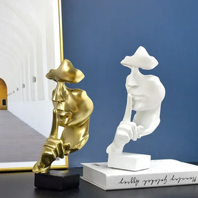 Estatueta Decorativa Minimalista Modelo Silence